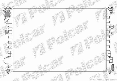 Polcar 238008A4 - Radiator, mühərrikin soyudulması furqanavto.az