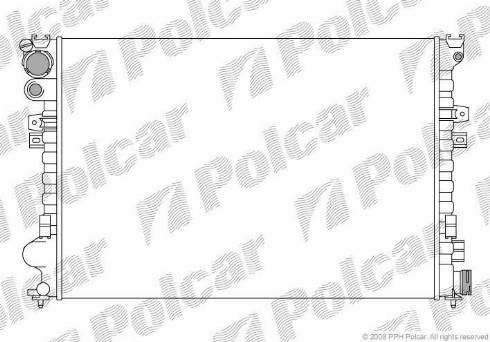 Polcar 238008A3 - Radiator, mühərrikin soyudulması furqanavto.az