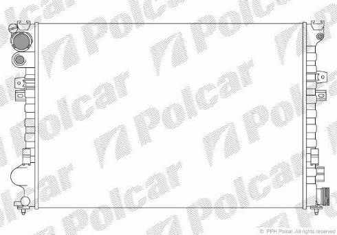 Polcar 238008A2 - Radiator, mühərrikin soyudulması furqanavto.az