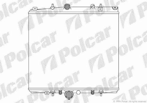 Polcar 238108A3 - Radiator, mühərrikin soyudulması furqanavto.az