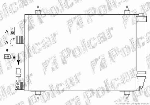 Polcar 2334K81X - Kondenser, kondisioner furqanavto.az