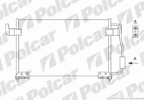 Polcar 2330K8C2 - Kondenser, kondisioner furqanavto.az