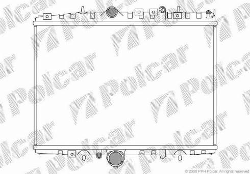 Polcar 2332086X - Radiator, mühərrikin soyudulması furqanavto.az