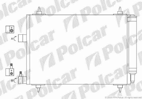 Polcar 2332K81X - Kondenser, kondisioner furqanavto.az