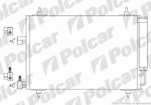 Polcar 2332K8C1 - Kondenser, kondisioner furqanavto.az