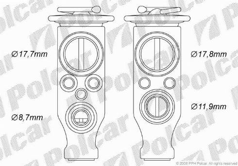 Polcar 2329KZ-1 - Genişləndirici klapan, kondisioner furqanavto.az