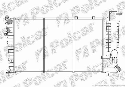 Polcar 2324089X - Radiator, mühərrikin soyudulması furqanavto.az