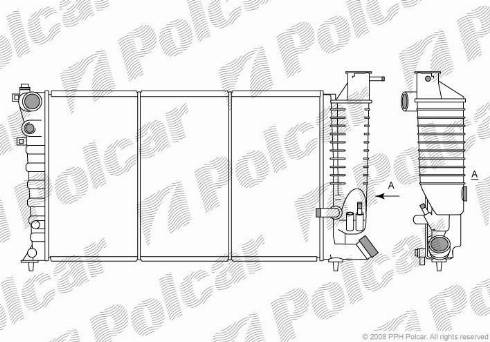 Polcar 2324084X - Radiator, mühərrikin soyudulması furqanavto.az