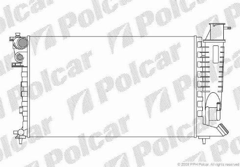 Polcar 232408A7 - Radiator, mühərrikin soyudulması furqanavto.az