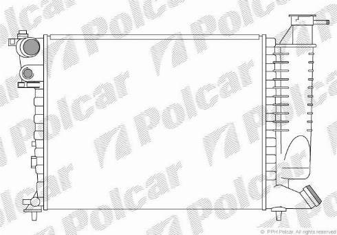 Polcar 2324081X - Radiator, mühərrikin soyudulması furqanavto.az
