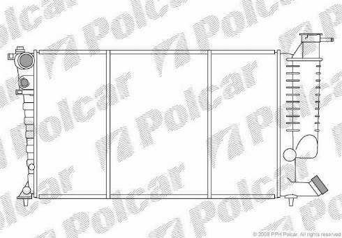 Polcar 2324088X - Radiator, mühərrikin soyudulması furqanavto.az