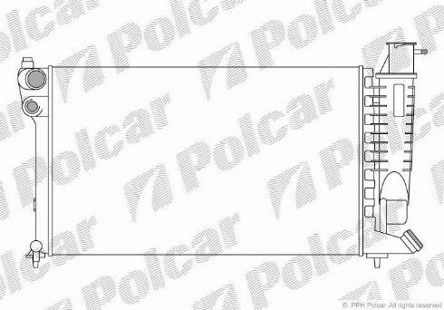 Polcar 232408-8 - Radiator, mühərrikin soyudulması furqanavto.az