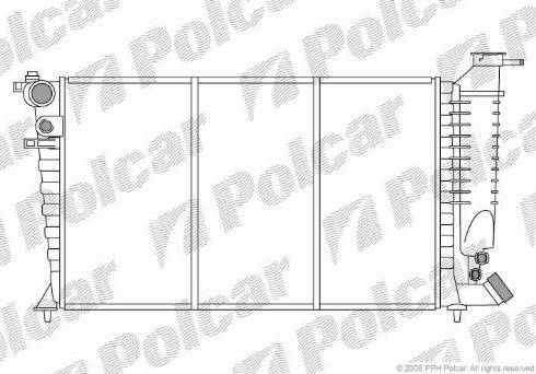 Polcar 2324083X - Radiator, mühərrikin soyudulması furqanavto.az