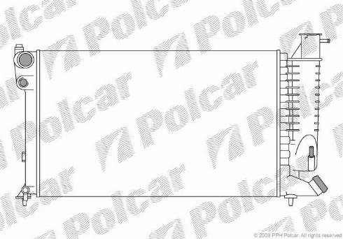Polcar 2324087X - Radiator, mühərrikin soyudulması furqanavto.az