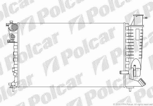 Polcar 232408A9 - Radiator, mühərrikin soyudulması furqanavto.az