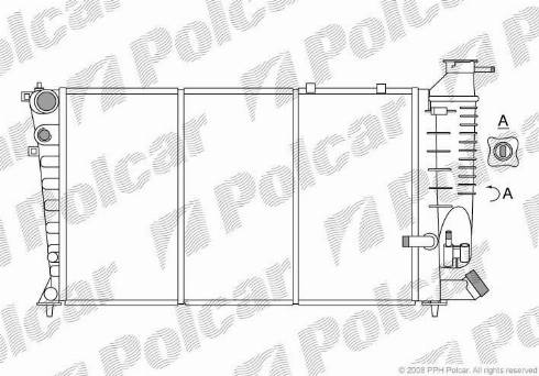 Polcar 232408-X - Radiator, mühərrikin soyudulması furqanavto.az