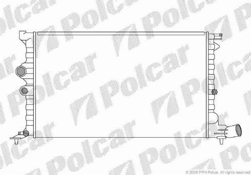 Polcar 2325086X - Radiator, mühərrikin soyudulması furqanavto.az