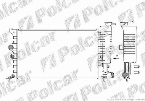 Polcar 2325081X - Radiator, mühərrikin soyudulması furqanavto.az