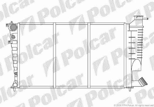 Polcar 2326089X - Radiator, mühərrikin soyudulması furqanavto.az