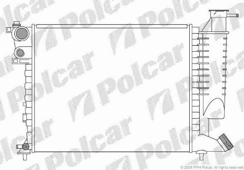 Polcar 2326083X - Radiator, mühərrikin soyudulması furqanavto.az