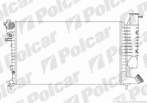 Polcar 232608A9 - Radiator, mühərrikin soyudulması furqanavto.az