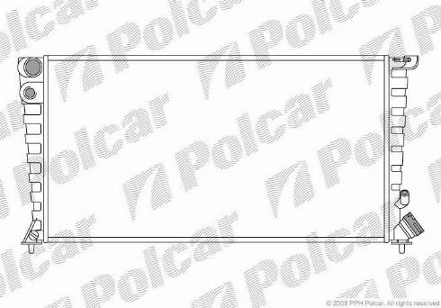 Polcar 232608A5 - Radiator, mühərrikin soyudulması furqanavto.az