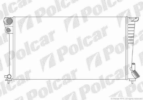 Polcar 232608A8 - Radiator, mühərrikin soyudulması furqanavto.az