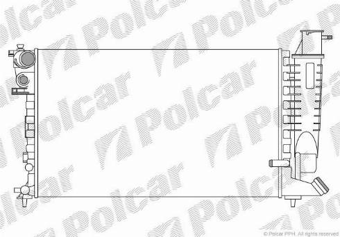 Polcar 232608-A - Radiator, mühərrikin soyudulması furqanavto.az