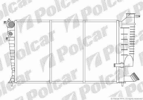 Polcar 232608-X - Radiator, mühərrikin soyudulması furqanavto.az