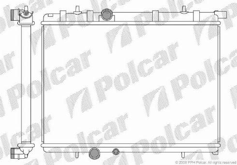 Polcar 2328084X - Radiator, mühərrikin soyudulması furqanavto.az