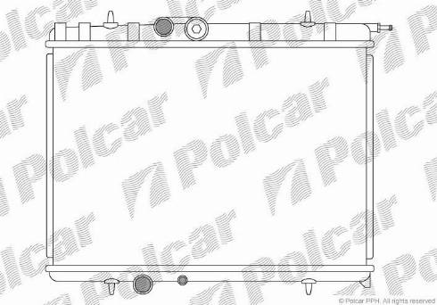 Polcar 232808-4 - Radiator, mühərrikin soyudulması furqanavto.az