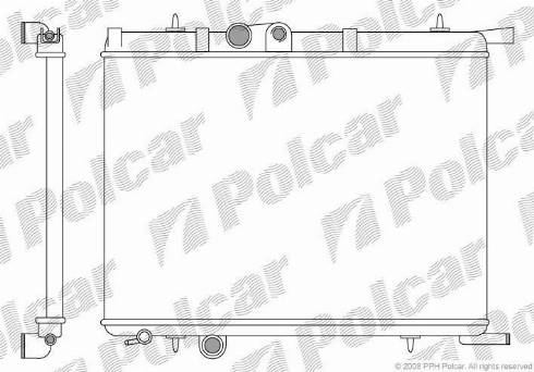Polcar 2328081X - Radiator, mühərrikin soyudulması furqanavto.az