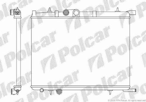 Polcar 232808-1 - Radiator, mühərrikin soyudulması furqanavto.az