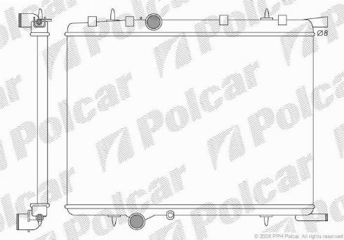 Polcar 2328083X - Radiator, mühərrikin soyudulması furqanavto.az