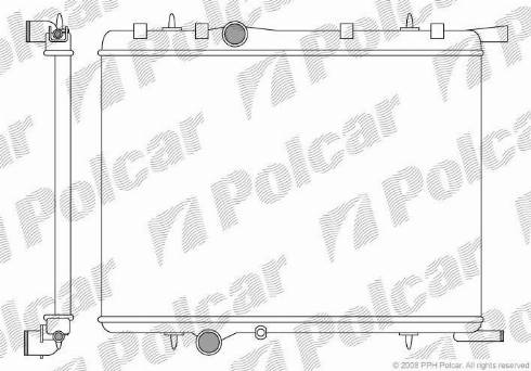 Polcar 2328082X - Radiator, mühərrikin soyudulması furqanavto.az