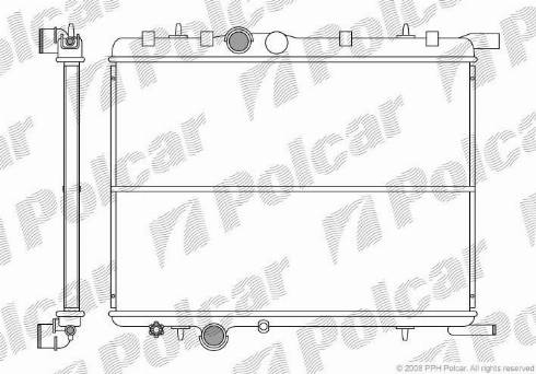 Polcar 232808-2 - Radiator, mühərrikin soyudulması furqanavto.az