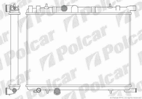 Polcar 232808A2 - Radiator, mühərrikin soyudulması furqanavto.az