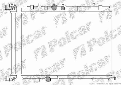 Polcar 2327081X - Radiator, mühərrikin soyudulması furqanavto.az