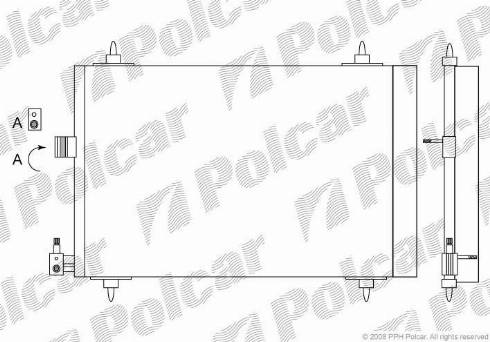 Polcar 2327K82X - Kondenser, kondisioner furqanavto.az