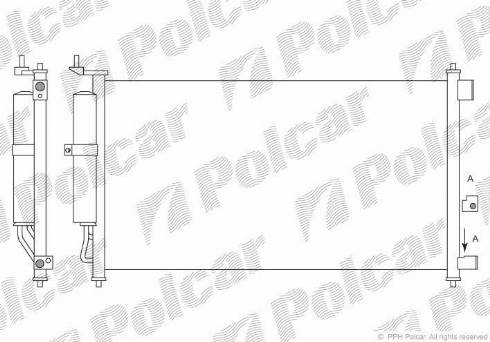 Polcar 2758K8C2 - Kondenser, kondisioner furqanavto.az