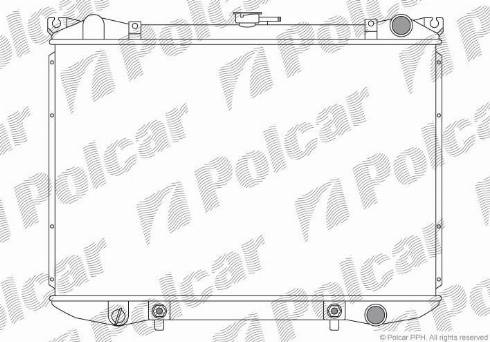 Polcar 2768081K - Radiator, mühərrikin soyudulması furqanavto.az