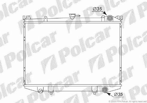 Polcar 276808-1 - Radiator, mühərrikin soyudulması furqanavto.az