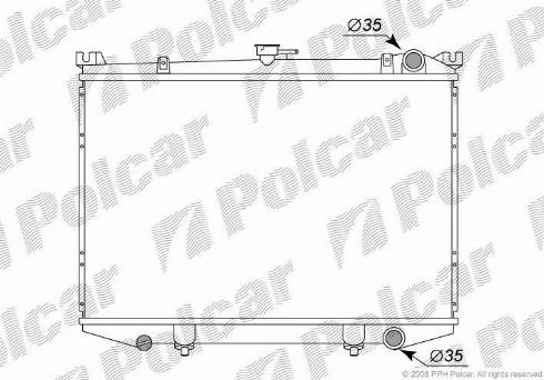 Polcar 2768082K - Radiator, mühərrikin soyudulması furqanavto.az