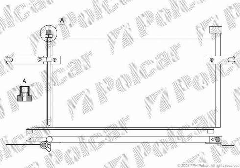 Polcar 2705K8C2S - Kondenser, kondisioner furqanavto.az