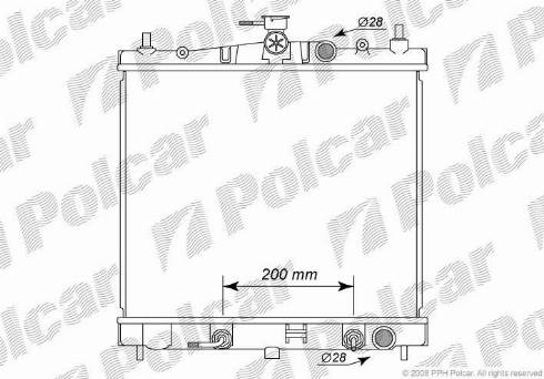 Polcar 2707082K - Radiator, mühərrikin soyudulması furqanavto.az