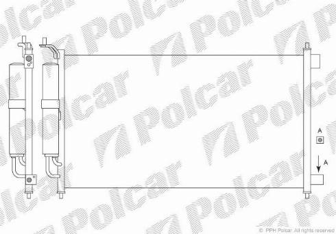 Polcar 2707K81K - Kondenser, kondisioner furqanavto.az