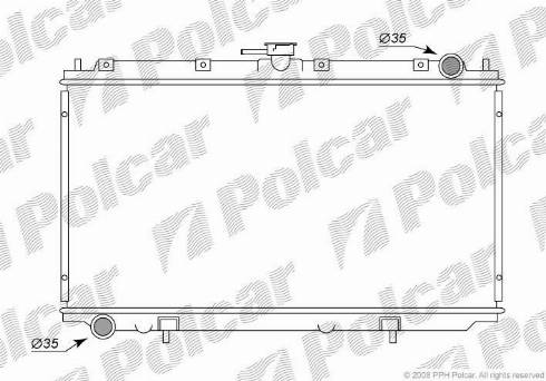 Polcar 2732082K - Radiator, mühərrikin soyudulması furqanavto.az