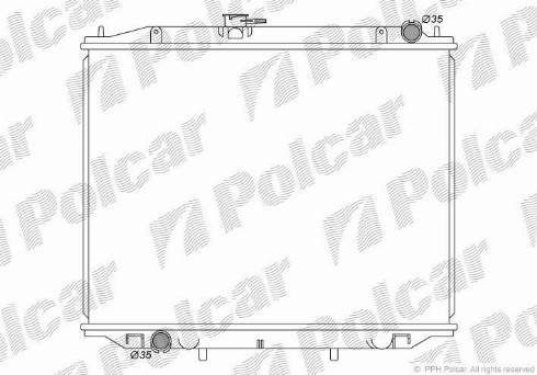 Polcar 2770084K - Radiator, mühərrikin soyudulması furqanavto.az