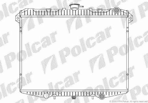 Polcar 2770081X - Radiator, mühərrikin soyudulması furqanavto.az