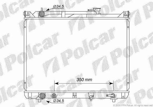 Polcar 7424082K - Radiator, mühərrikin soyudulması furqanavto.az